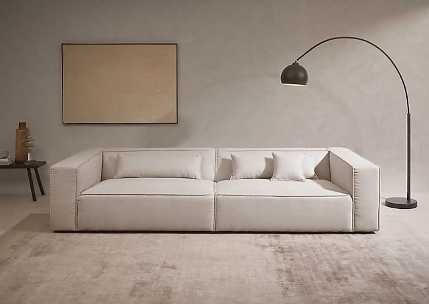 LeGer Home by Lena Gercke 3-Sitzer »PIARA XXL, Sofa mit Kedernaht in Cord, günstig online kaufen