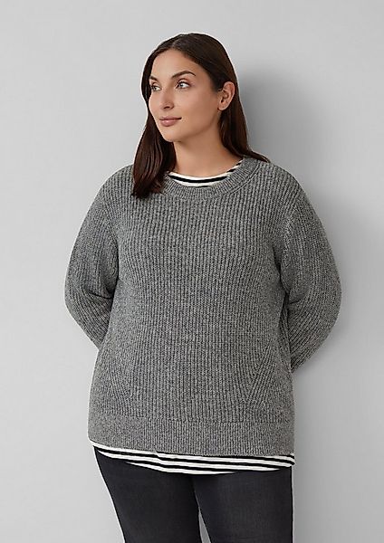 s.Oliver Longpullover Strickpullover Strickpullover aus Wollmix günstig online kaufen