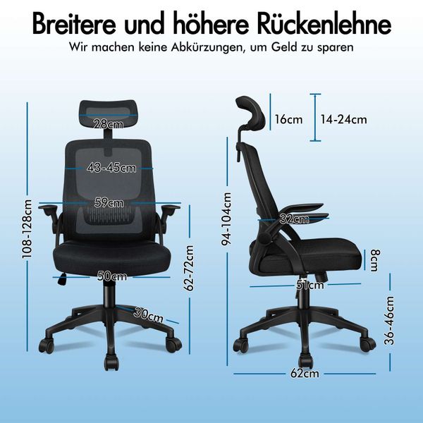 ALFORDSON Bürostuhl mit S-Kurven-Design und hochwertigen günstig online kaufen