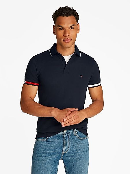 Tommy Hilfiger Poloshirt FLAG CUFF SLIM günstig online kaufen