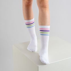 OCCULTO Sportsocken Damen Retro Tennis Socken günstig online kaufen