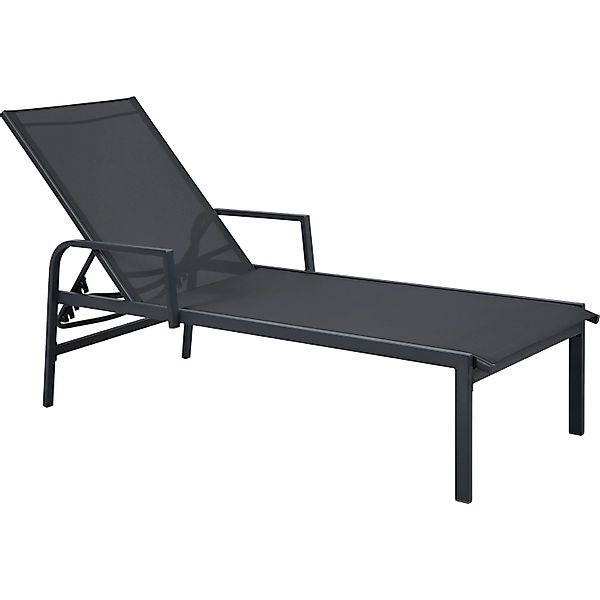 Sonnenliege Fernbrook Stahl Textitlen Anthrazit günstig online kaufen