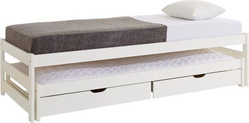 Lüttenhütt Funktionsbett ""TORGNY " mit 2 Schubladen" mit zwei Schlafplätze günstig online kaufen