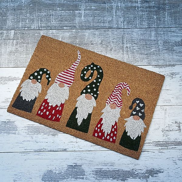 MARELIDA Fußmatte Wichtel Zwerge Weihnachten Schmutzfangmatte günstig online kaufen