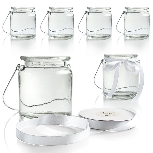 WeddingTree Windlicht 6x Windlicht Glas (6er günstig online kaufen