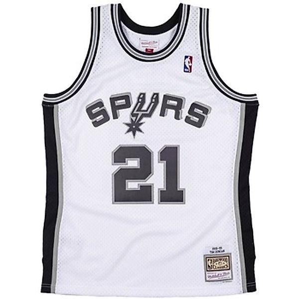 Mitchell And Ness  Tank Top Maillot NBA San Antonio Spurs Tim Duncan günstig online kaufen