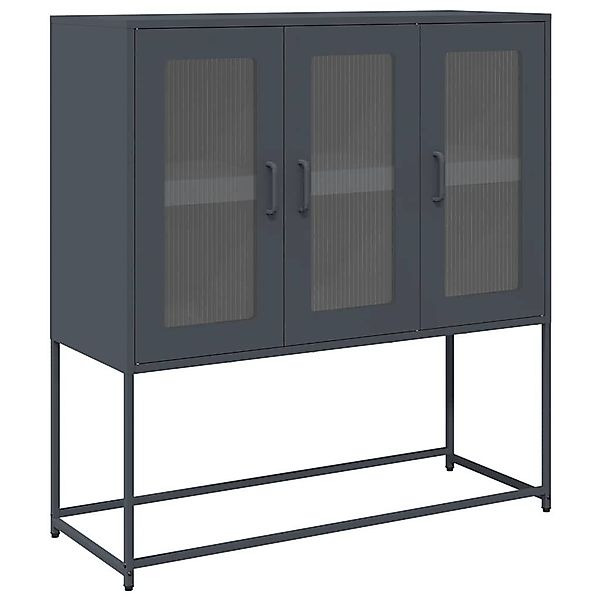 vidaXL Sideboard Sideboard Anthrazit 100,5x39x107 cm günstig online kaufen