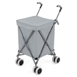 COSTWAY Einkaufstrolley, 90 l, bis 55 günstig online kaufen