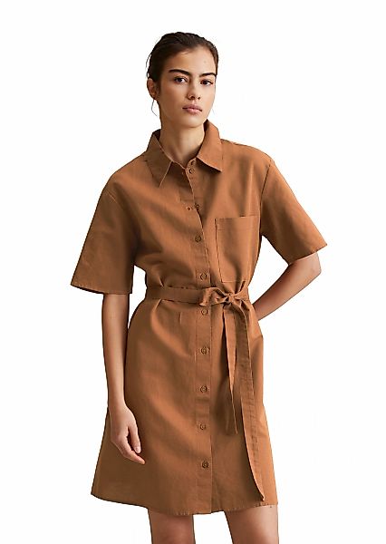 Marc OPolo DENIM Hemdblusenkleid "aus Leinen-Baumwolle-Mix" günstig online kaufen