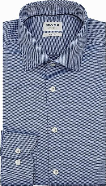 OLYMP Level 5 Dobby Hemd Royal - Größe 42 günstig online kaufen