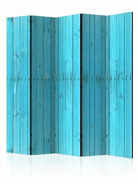 artgeist Paravent The Blue Boards II [Room Dividers] blau Gr. 225 x 172 günstig online kaufen