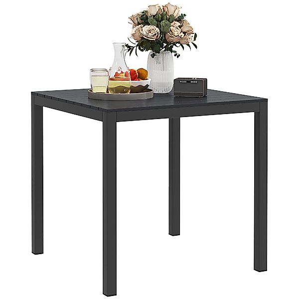 Outsunny Gartentisch mit Holzoptik, für 4 günstig online kaufen