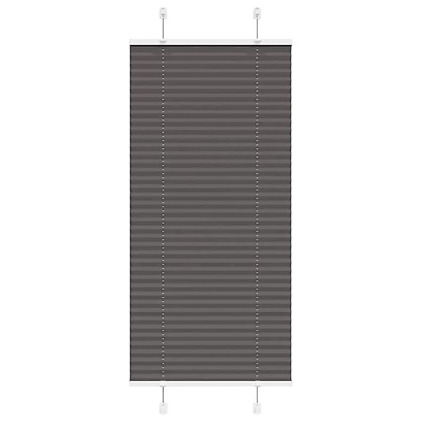 vidaXL Plissee Schwarz 65x100 cm Stoffbreite 64,4 cm Polyester 4015119 günstig online kaufen