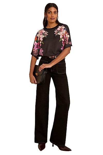 Love & Roses Satinbluse Love & Roses Satinoberteil mit Blumenstickerei (1-t günstig online kaufen