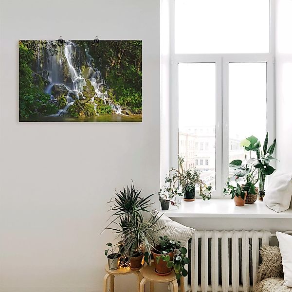 Artland Wandbild "Wasserfall im Harz", Gewässer, (1 St.), als Poster in ver günstig online kaufen