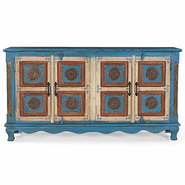 Home affaire Sideboard "Mahar" mit aufwendiger Schnitzerei, handgefertigt, günstig online kaufen