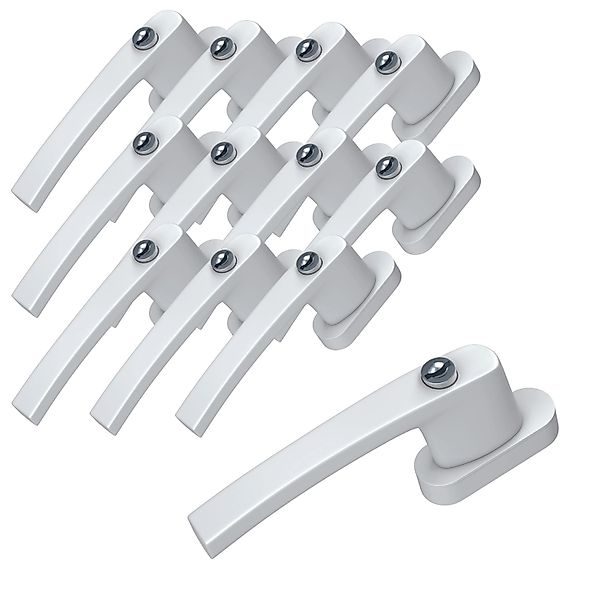 BASI Fenstergriff mit Druckknopfsicherung, 12x Fenstergriff günstig online kaufen