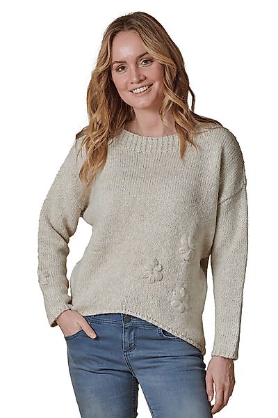 Zhrill Strickpullover ZHNINA mit gestrickten Blumen günstig online kaufen