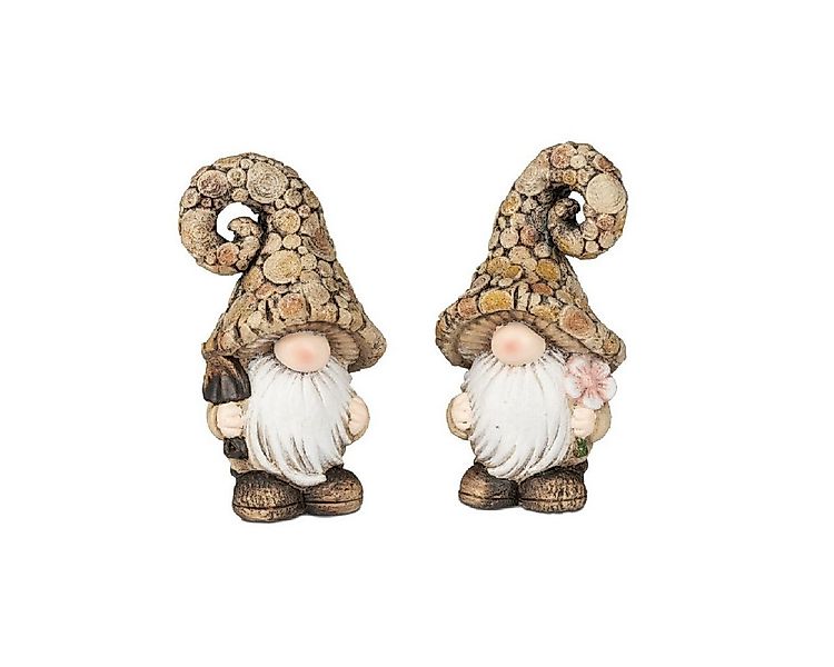 formano Gartenzwerg Zwerge in Holzoptik – 2er Set braun, dekorativ aus Kuns günstig online kaufen