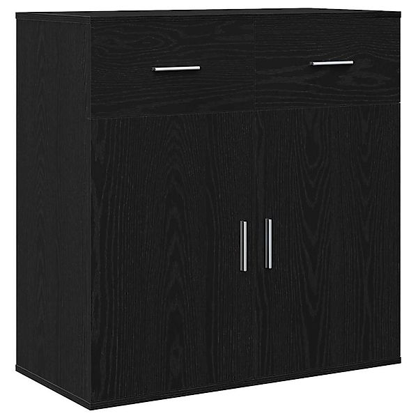 vidaXL Sideboard Schwarze Eiche 79 x 38 x 80 cm Holzwerkstoff 871677 günstig online kaufen