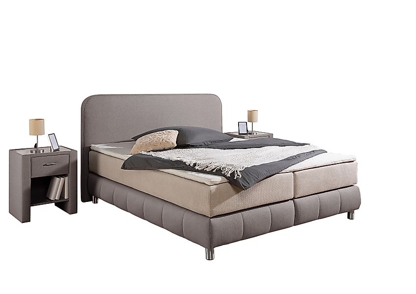 Home affaire Boxspringbett »Cesson, in verschiedenen Breiten«, inkl. Topper günstig online kaufen