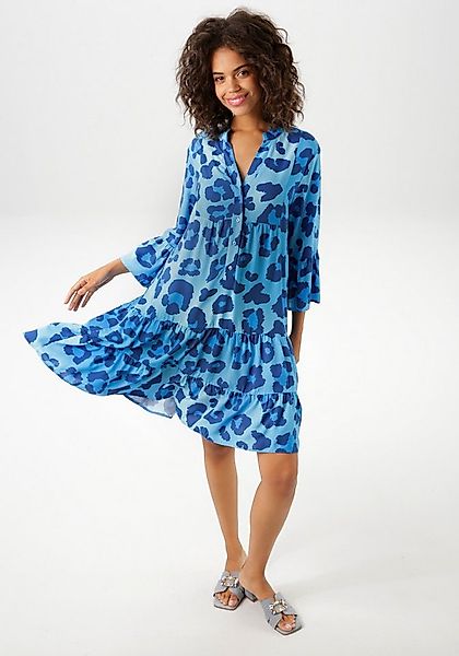 Aniston CASUAL Tunikakleid mit farbenfrohen, graphischen Blüten bedruckt günstig online kaufen