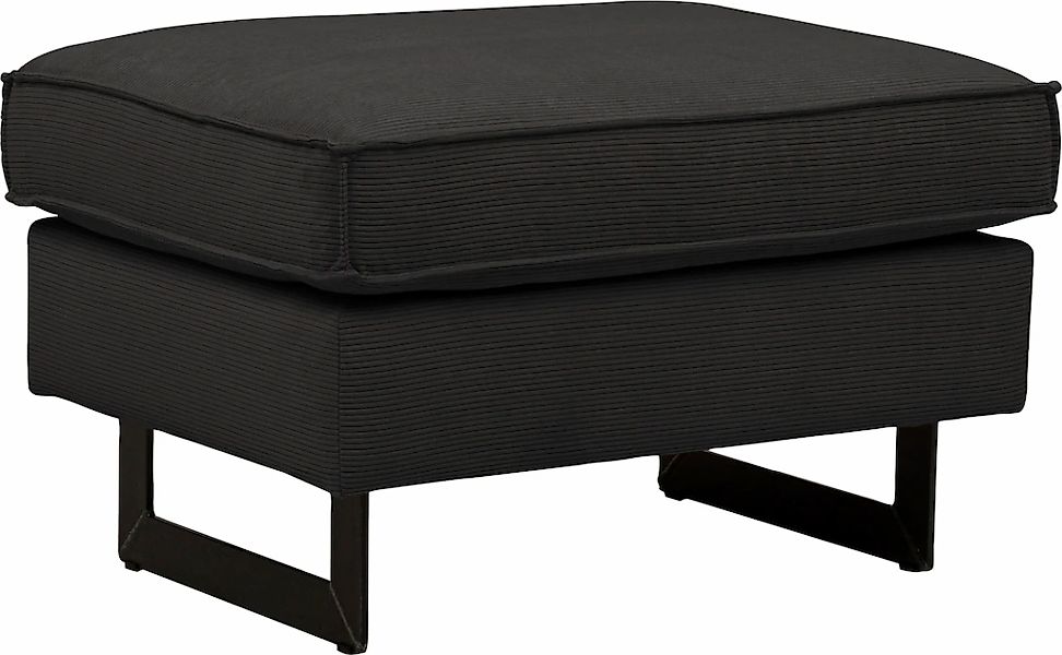 Places of Style Hocker »Pinto«, mit Keder, Metallfüßen und auch in Cord Bez günstig online kaufen