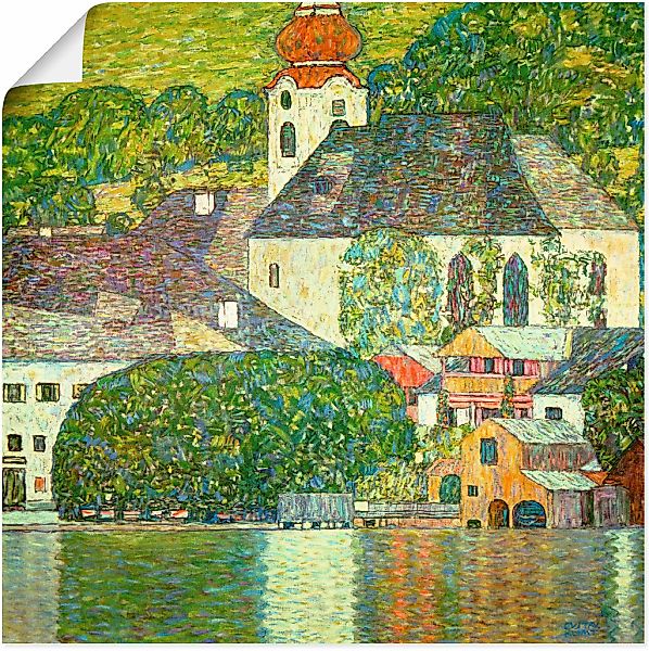 Artland Wandbild "Kirche in Unterach am Attersee. (D.198)", Gebäude, (1 St. günstig online kaufen