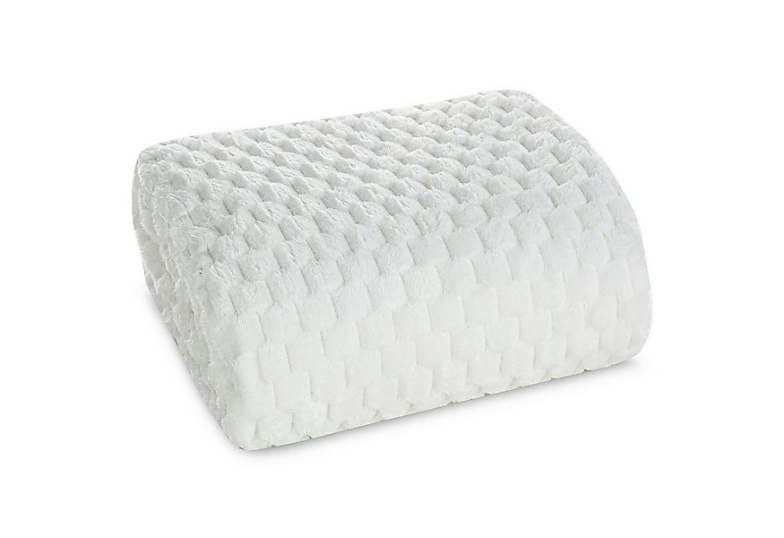 Wohndecke CINDY/6, Design91, Tolle Struktur, Waffelmuster, Weich, Karierte günstig online kaufen