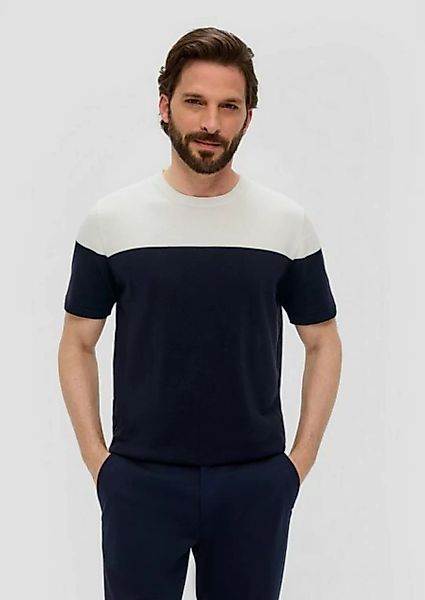 s.Oliver BLACK LABEL Strickpullover Strickshirt mit Colour-Blocking Rippble günstig online kaufen