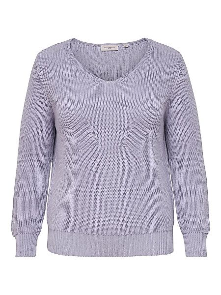 ONLY Gestrickter Curvy- Pullover Damen Violett günstig online kaufen