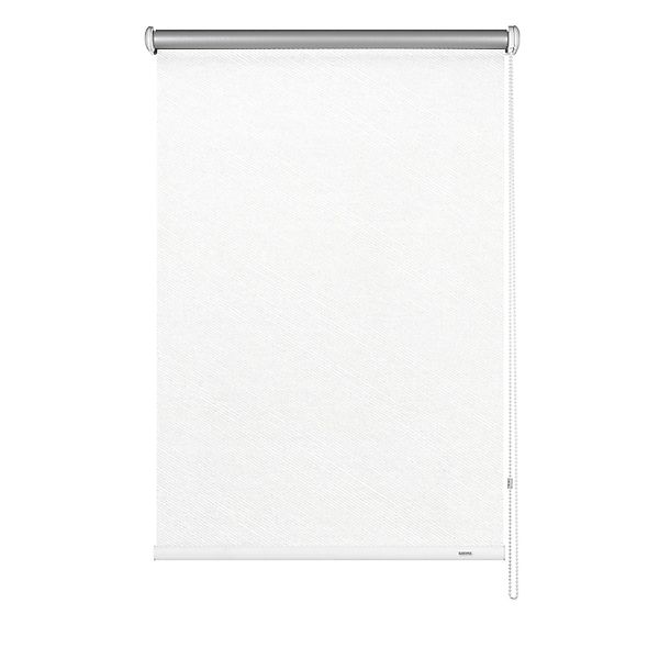 Gardinia Verdunkelungsrollo Thermo Streifen 102 cm x 180 cm Weiß günstig online kaufen