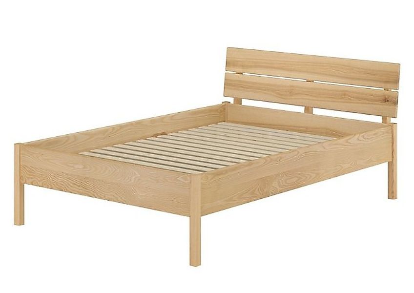 ERST-HOLZ Bett Doppelbett metallfrei 140x200 massives Eschenholz, Eschegeöl günstig online kaufen