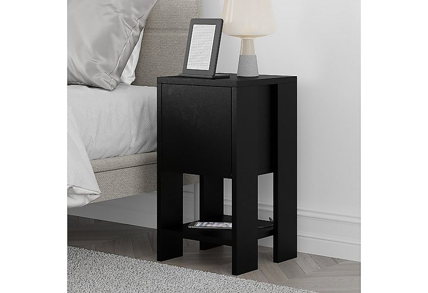 Decortie Nachttisch Ema, Modern Nachttisch, 30 x 30 x 55 cm, Schlafzimmermö günstig online kaufen