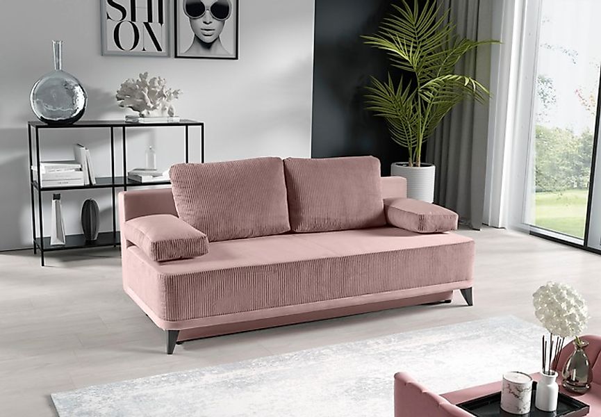 WERK2 Schlafsofa »Rosso Breite 204, Liegefläche 140/200cm. aktueller Cord M günstig online kaufen