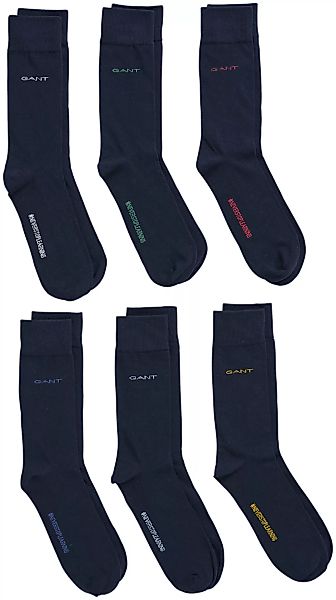 Gant Socken "D1. SOFT COTTON SOCKS 6-PACK", (Spar-Set, 6 Paar, 6er-Packung) günstig online kaufen