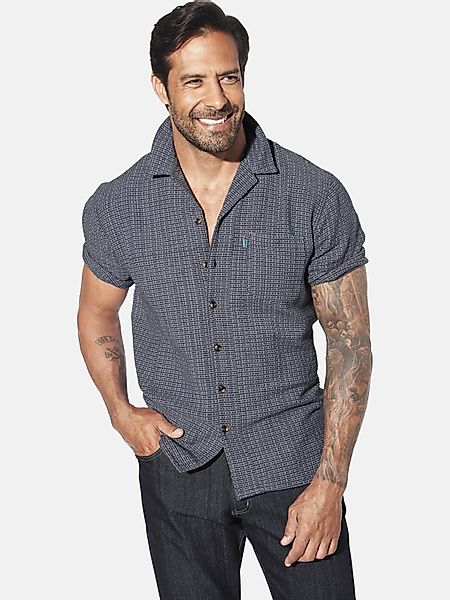 Jan Vanderstorm Kurzarmhemd LEIFBOR im Waffelmuster günstig online kaufen