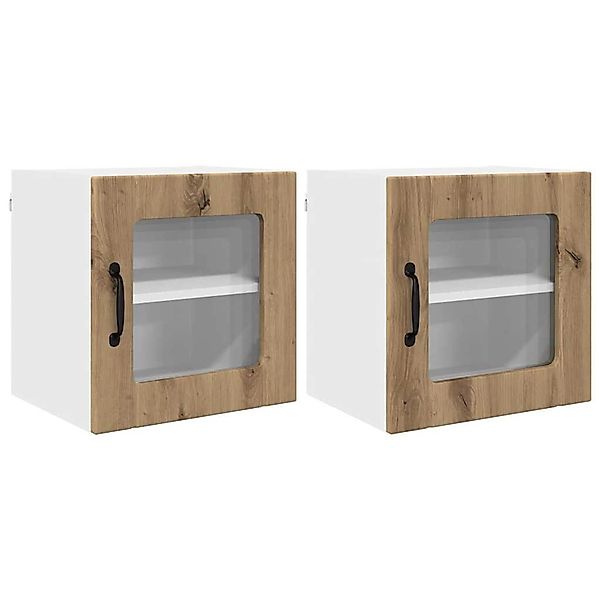 vidaXL Küchenschrank 2 Stk Artisan-Eiche 40 x 31 x 40 cm Holzwerkstoff 8848 günstig online kaufen