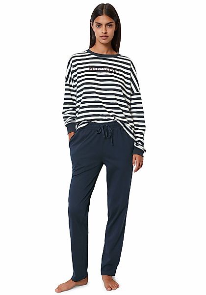 Marc OPolo Pyjama "Mix & Match Cotton-Woven", (Set, 2 tlg.), mit Logoschrif günstig online kaufen