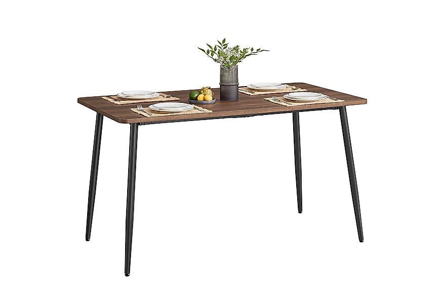 VASAGLE Esstisch, Modernes Landhaus-Flair, Große Fläche, 140x75x75.5cm günstig online kaufen