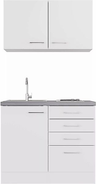 Flex-Well Küchenzeile "Kopenhagen", Breite 100 cm, mit Kochfeld und Spüle, günstig online kaufen