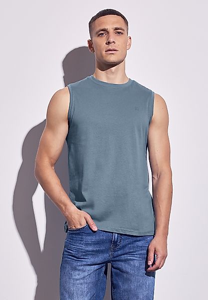 STREET ONE MEN Tanktop, mit Rundhalsausschnitt günstig online kaufen