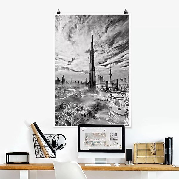 Poster Architektur & Skyline - Hochformat Dubai Super Skyline günstig online kaufen