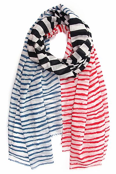 COLLEZIONE ALESSANDRO Modeschal "Lenyah" 1 Stk. tlg. breit, mit Querstreife günstig online kaufen