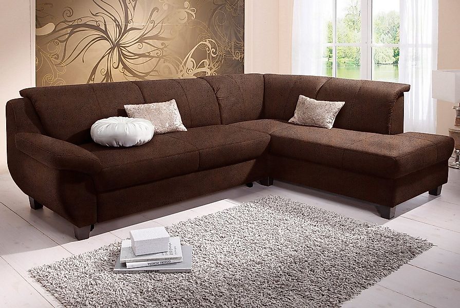 Home affaire Ecksofa Yesterday Sitzbelastung 140 kg, L-Form, wahlweise mit günstig online kaufen
