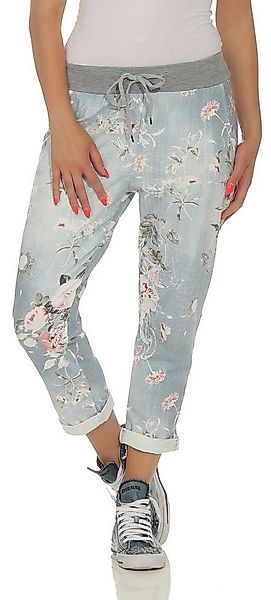 simaranda Jogginghose Damen Jogginghose 29 Hellblau / Blume One Size 36-40 günstig online kaufen