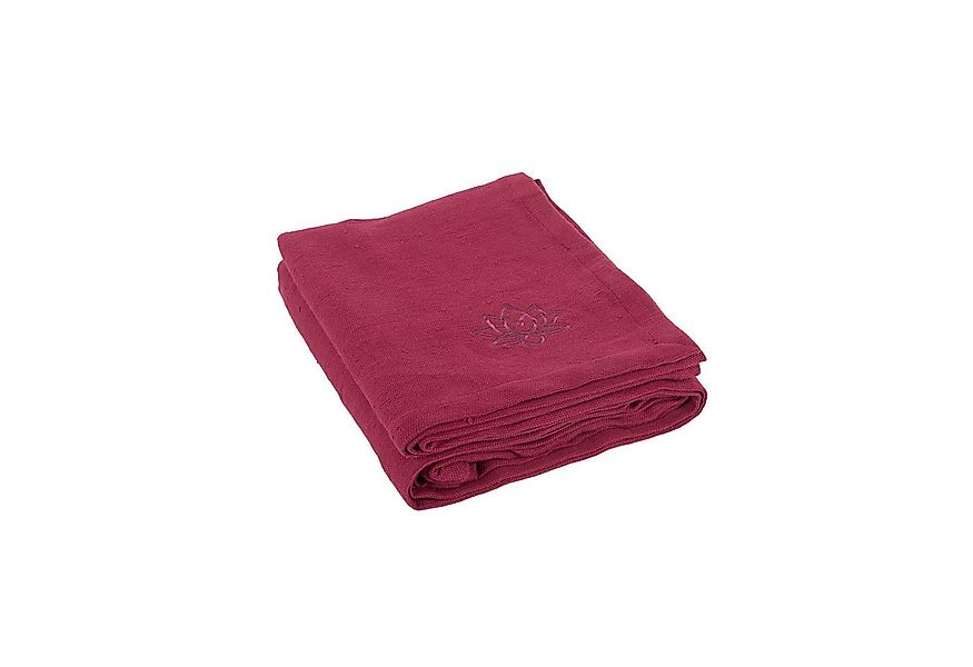 Wohndecke Yogadecke SHAVASANA, Baumwolle weinrot, bodhi günstig online kaufen