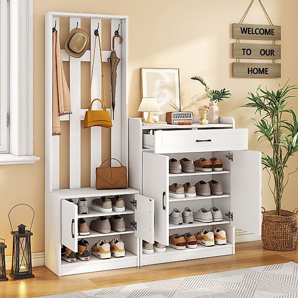 OKWISH Garderoben-Set Flurmöbel, Schuhwechsler-Set, (Wandhängeschrank, Flur günstig online kaufen