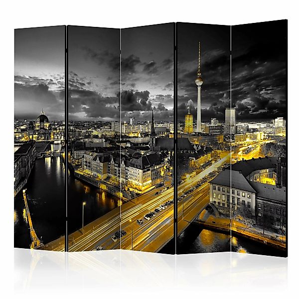 5-teiliges Paravent - Berlin At Night Ii [room Dividers] günstig online kaufen