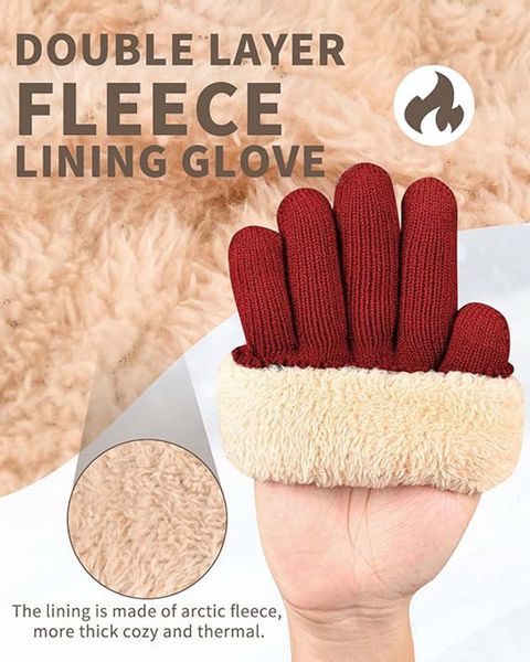 Coonoor Strickhandschuhe Winterhandschuhe mit Fleecefutter, Touchscreen günstig online kaufen